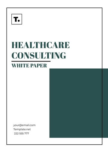 Free Healthcare Consulting White Paper Template to Edit Online