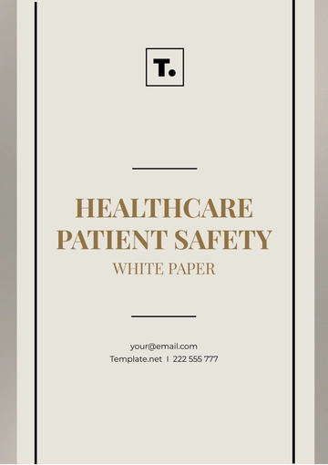 Free Healthcare Patient Safety White Paper Template to Edit Online