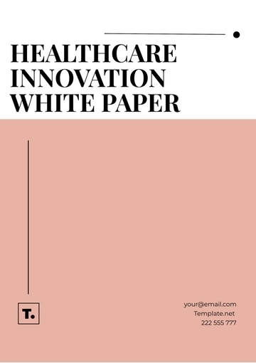 Free Healthcare Innovation White Paper Template to Edit Online