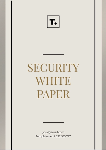 Free Security White Paper Template to Edit Online