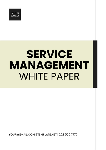 Free Service Management White Paper Template to Edit Online