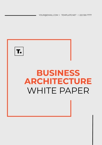 Free Business Architecture White Paper Template to Edit Online
