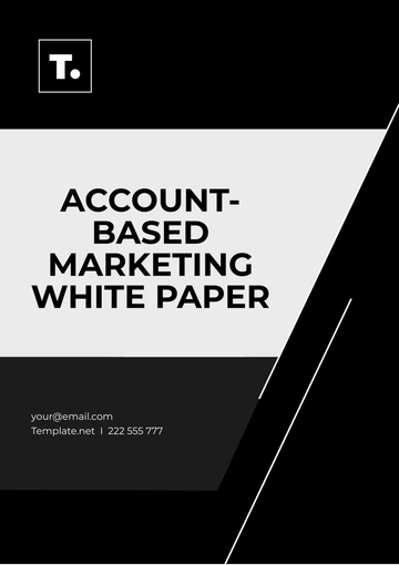 Free Account Based Marketing White Paper Template to Edit Online