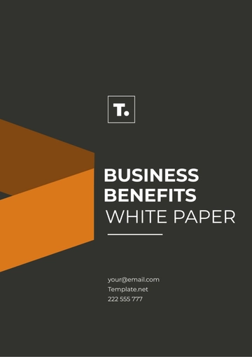 Free Business Benefits White Paper Template to Edit Online