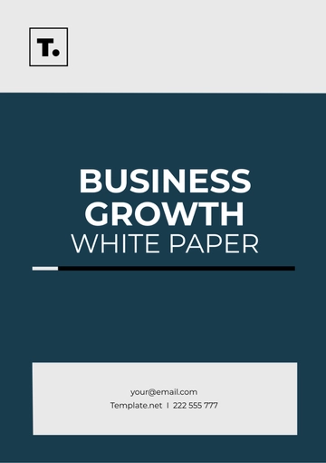 Free Business Growth White Paper Template to Edit Online
