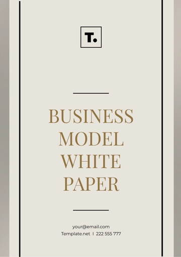 Free Business Model White Paper Template to Edit Online