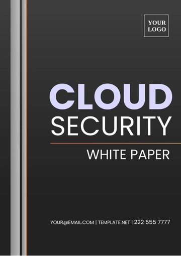 Free Cloud Security White Paper Template to Edit Online