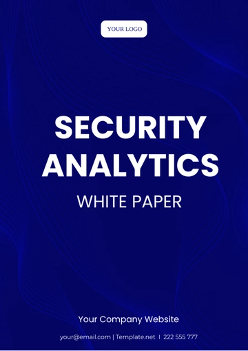 Free Security Analytics White Paper Template to Edit Online