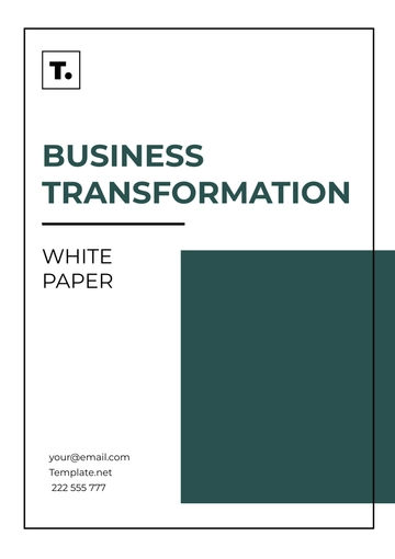 Free Business Transformation White Paper Template to Edit Online