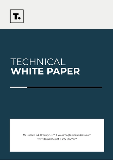 Free Technical White Paper Template to Edit Online