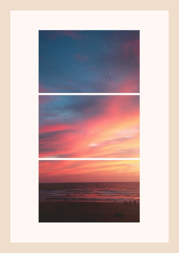 Free 3 Photo Collage Template to Edit Online