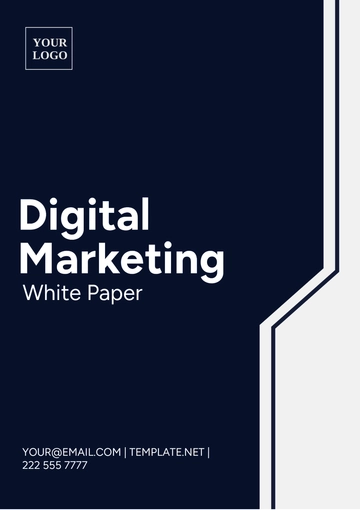 Free Digital Marketing White Paper Template to Edit Online
