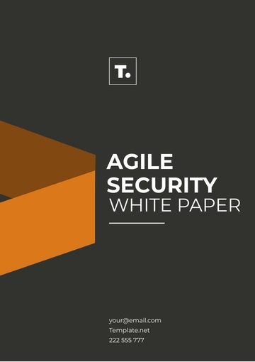 Free Agile Security White Paper Template to Edit Online