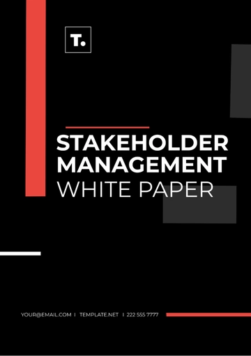 Free Stakeholder Management White Paper Template to Edit Online