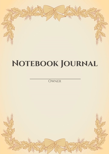 Free Vintage Notebook Journals Template to Edit Online