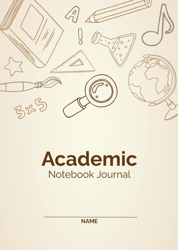 Free Academic Notebook Journals Template to Edit Online
