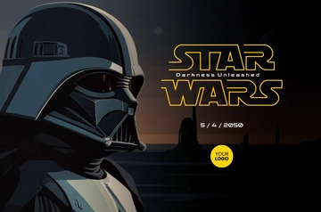 Free Star Wars Movie Banner Template to Edit Online