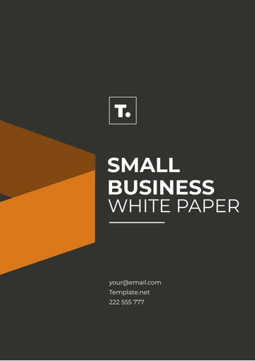 Free Small Business White Paper Template to Edit Online