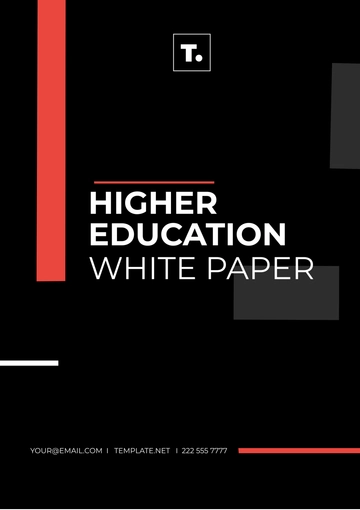 Free Higher Education White Paper Template to Edit Online