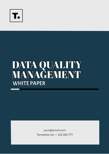 Free Data Quality Management White Paper Template to Edit Online