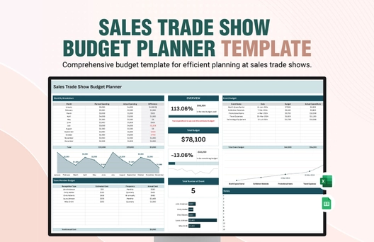 Sales Trade Show Budget Planner Template
