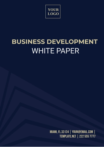 Free Business Development White Paper Template to Edit Online