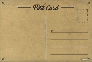 Simple Postcard Template