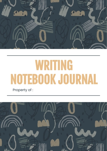Free Writing Notebook Journals Template to Edit Online