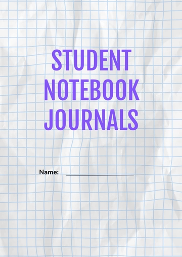 Free Student Notebook Journals Template to Edit Online