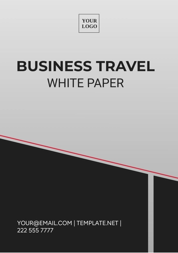 Free Business Travel White Paper Template to Edit Online
