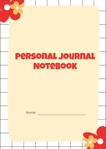Free Personal Notebook Journals Template to Edit Online