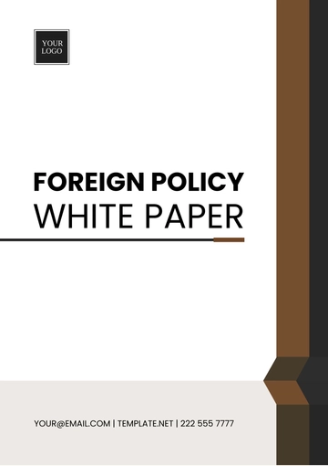 Free Foreign Policy White Paper Template to Edit Online