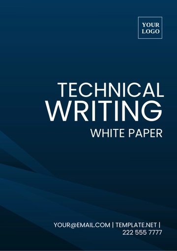 Free Technical Writing White Paper Template to Edit Online