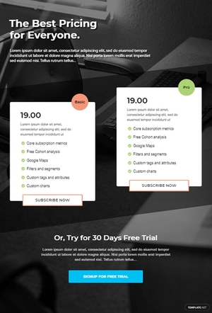App SaaS Pricing Page Template