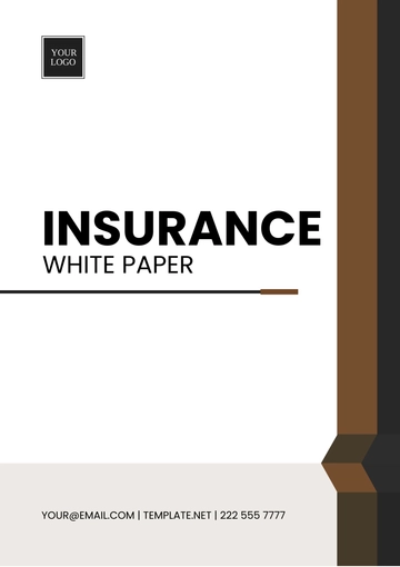 Free Insurance White Paper Template to Edit Online