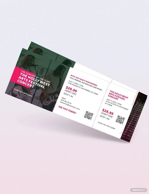 Blank Concert Ticket Template