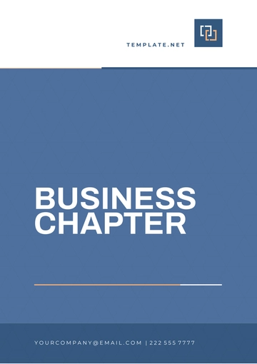 Free Business Chapter Template to Edit Online