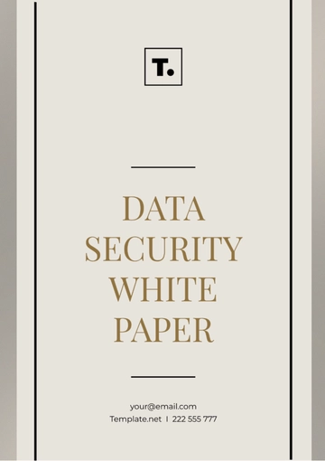 Free Data Security White Paper Template to Edit Online