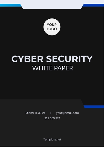 Free Cyber Security White Paper Template to Edit Online