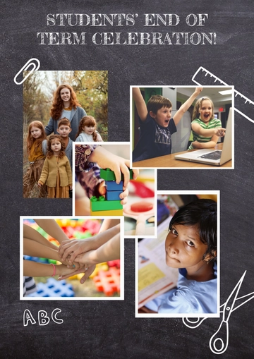 Free Student Celebration Photo Collage Template to Edit Online