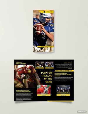 Sports Tri-Fold Brochure Template