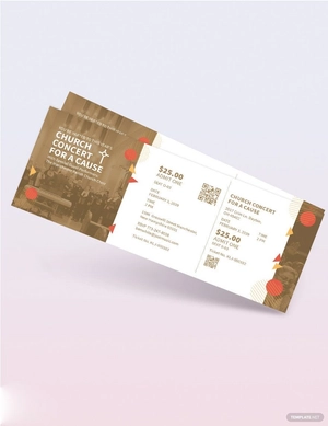 Church Concert Ticket Template