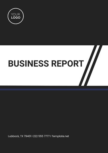 Free Business Report Template to Edit Online