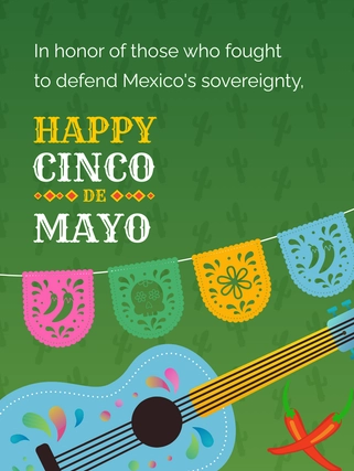 Free  Cinco De Mayo  Threads Post Template to Edit Online