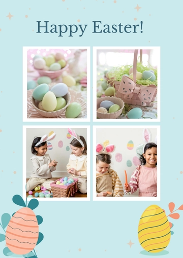 Free Happy Easter Collage to Edit Online