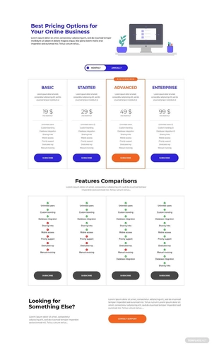 Creative SaaS Pricing Page Template