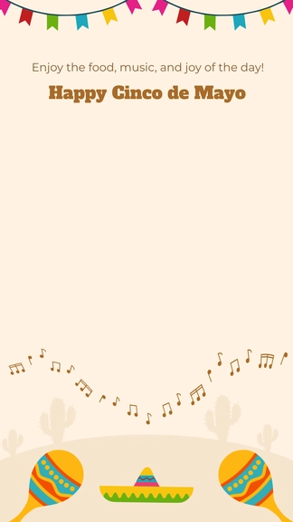 Free  Cinco De Mayo  Snapchat Geofilter Template to Edit Online