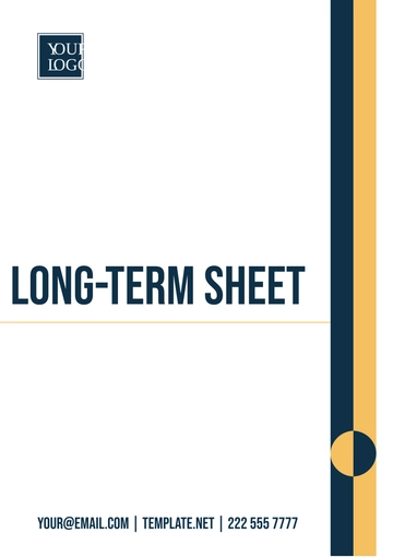 Free Long Term Sheet Template to Edit Online
