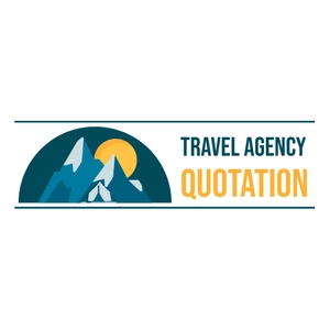 Free Travel Agency Quotation Logo Template to Edit Online