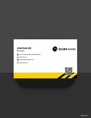 Free Sports Business Card Template to Edit Online
